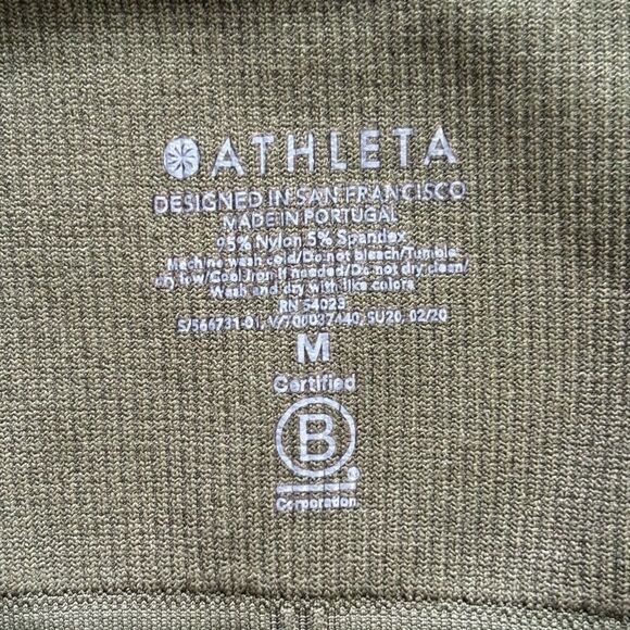 Athleta serene sports bra seamless wide straps light support Tuscan olive medium - Picture 5 of 6